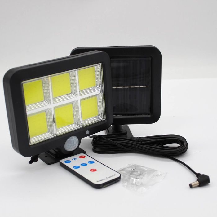 Вуличний ліхтар на сонячній батареї BLBK128-6COB + пульт + датчик руху