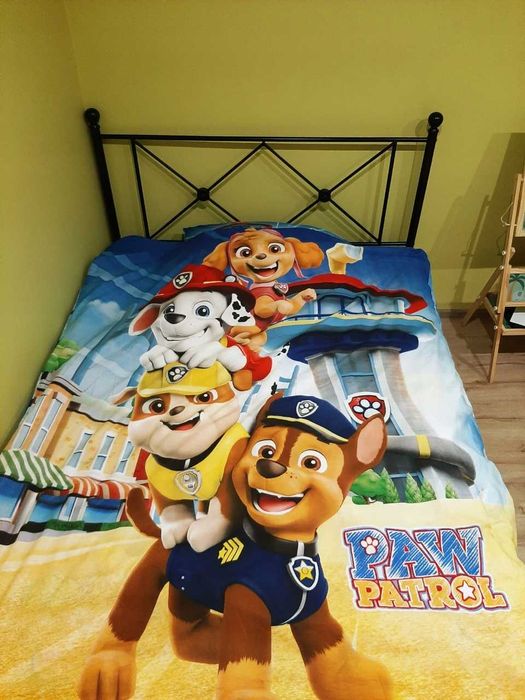 Pościel Bawełniana Dla Dzieci Kolorowa Psi Patrol 160x200 cm