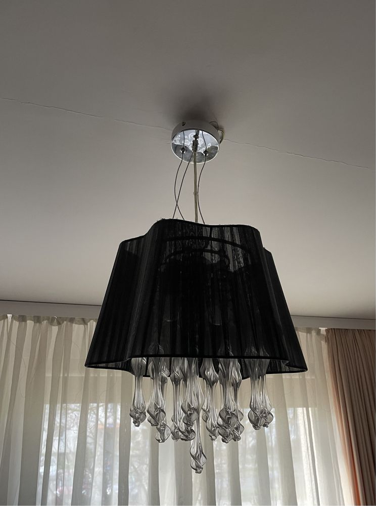 Lampa wisząca z kryształami