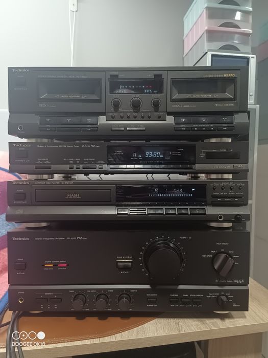 Wieza Technics Wzmak SU-V670 odtwarzaczCD SL-PG440A,ST-G470 i RS-TR333