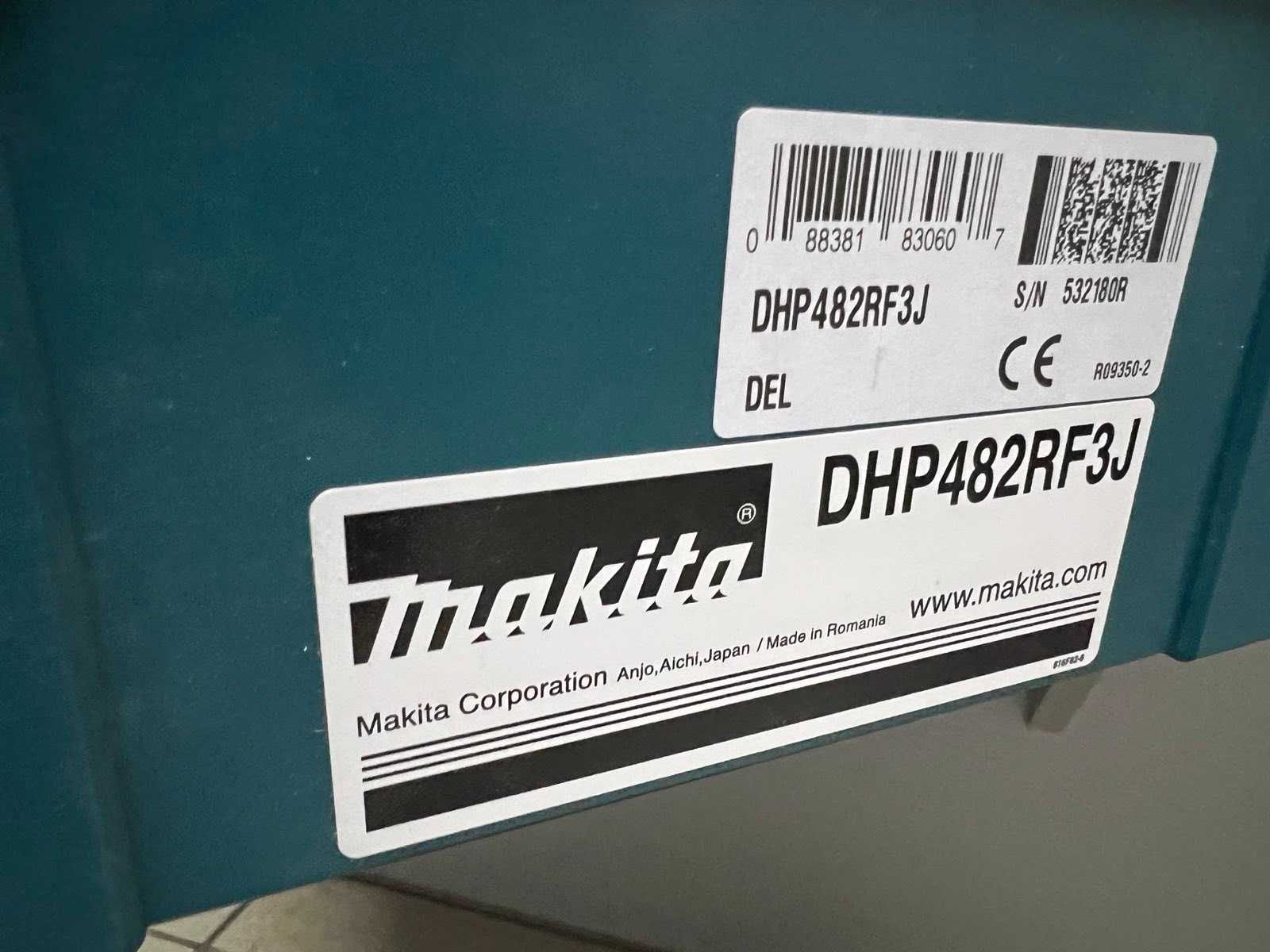 Makita DHP482RF3J Аккумуляторная ударная дрель НОВАЯ!