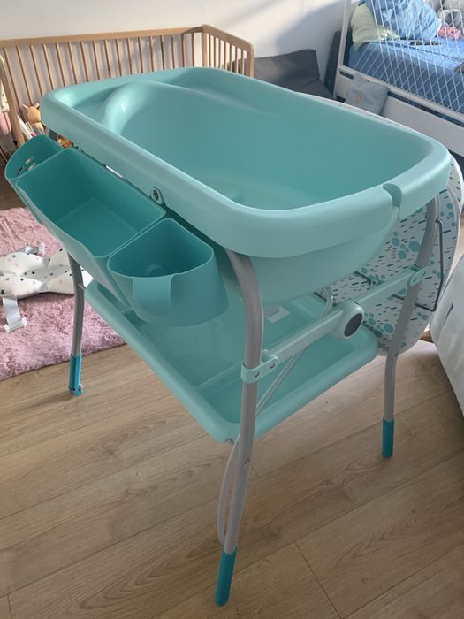 Banheira com trocador bebe