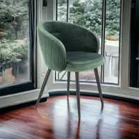 Krzesło tapicerowane Loft ciemna Butelkowa Zieleń Zielony Velvet