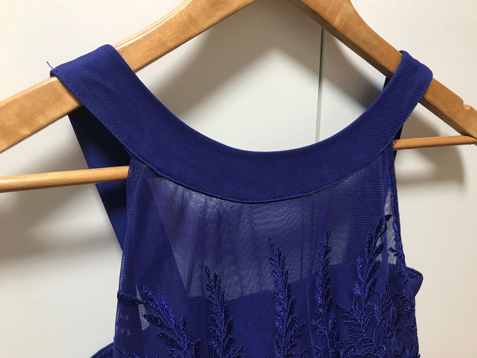 Платье выпускное праздничное синее Little Mistress