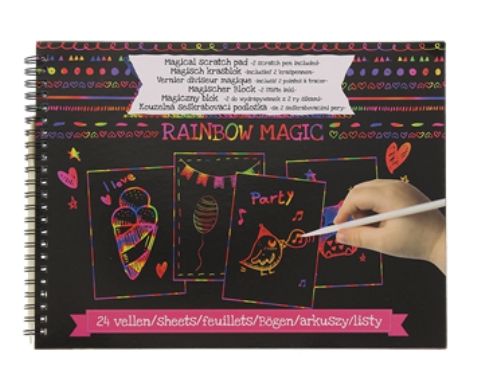 Magiczny blok ZDRAPKA - kreatywna zabawa dla dzieci Wydrapywanka