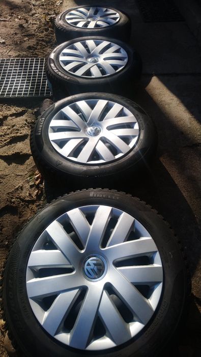 Koła zima 15" 5x100 VW Polo 6R Pirelli 186 60 R15 88T xl super stan