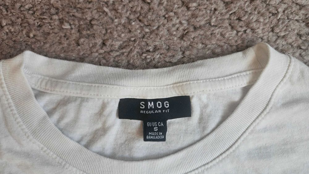 2 męskie t-shirty Topman/Smog rozm. S/M