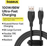 Кабель Baseus з чіпом USB to Type-C 6А / 100W / 1.2M Швидка Зарядка