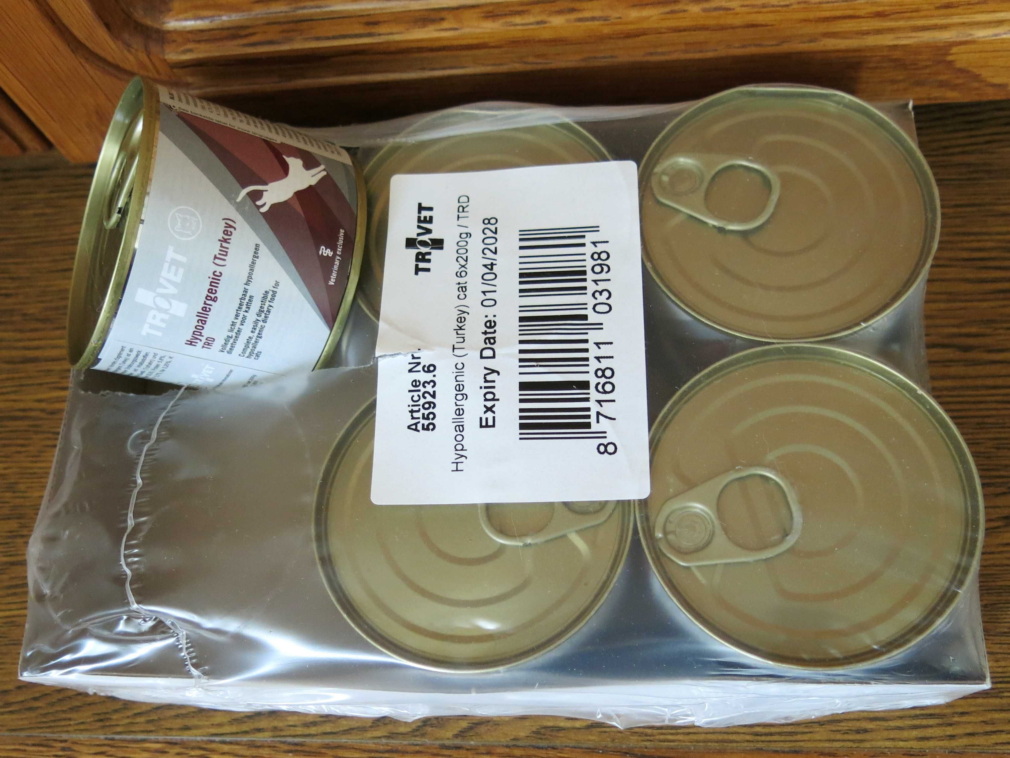 TROVET Hypoallergenic TRD z indykiem dla kota - puszka 200g