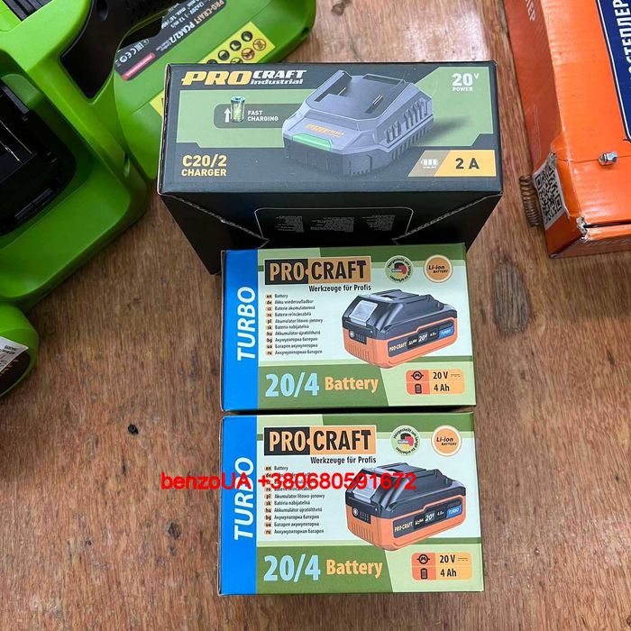 Акумуляторна пила Procraft PCA42/2 (2 акб по 4Аг + ЗП 20/2)