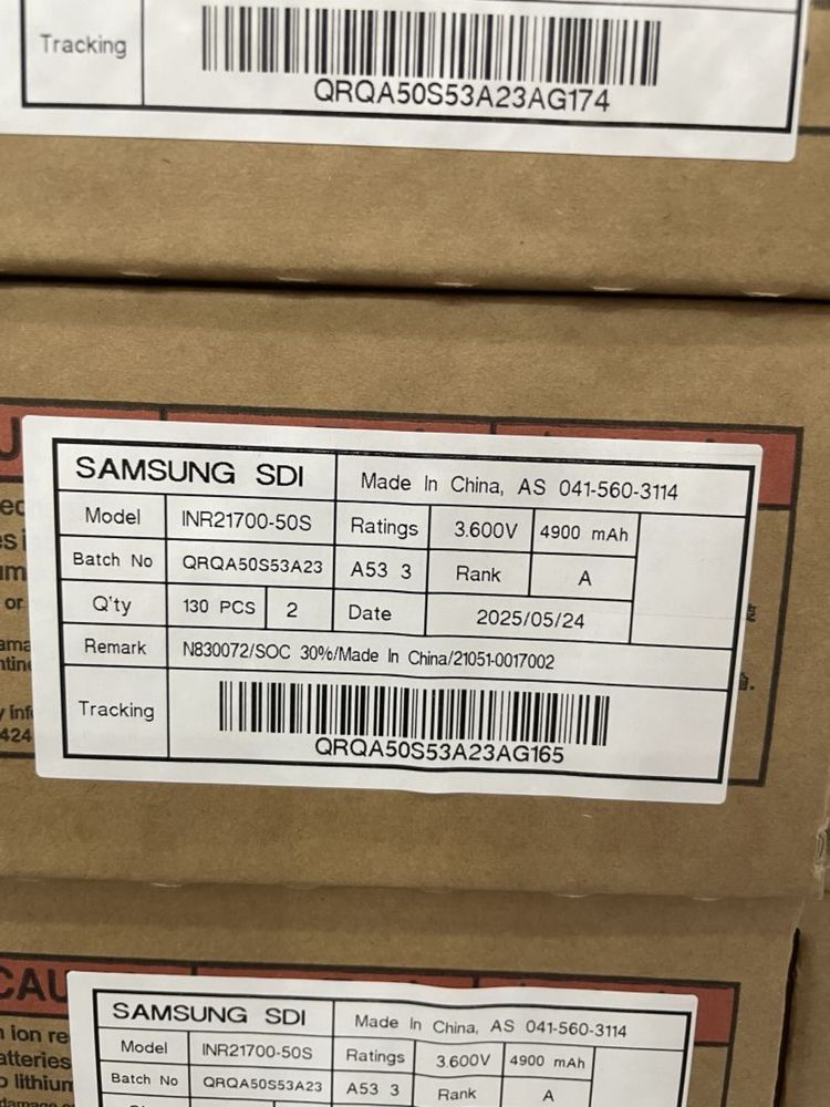 Оригінал‼️ 05.2025 ‼️ Samsung 50S 25-45A 5000 mah 21700 Rank A grade
