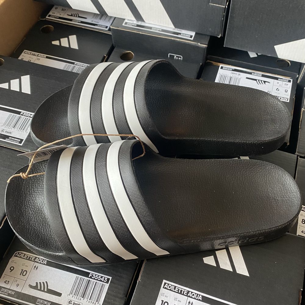 Шльопанці Adidas Оригінал 39-47 Adilette Aqua slides тапки шльопки
