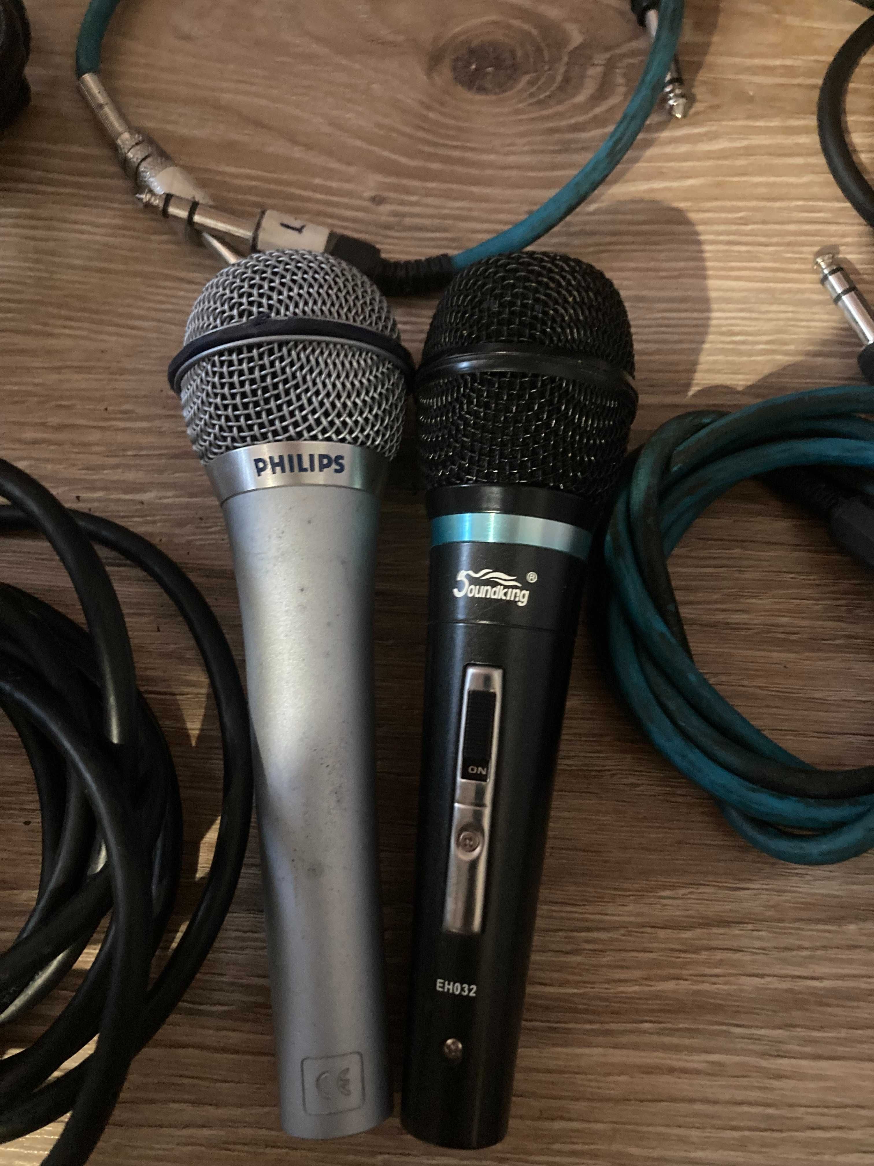микрофоны и разные шнуры