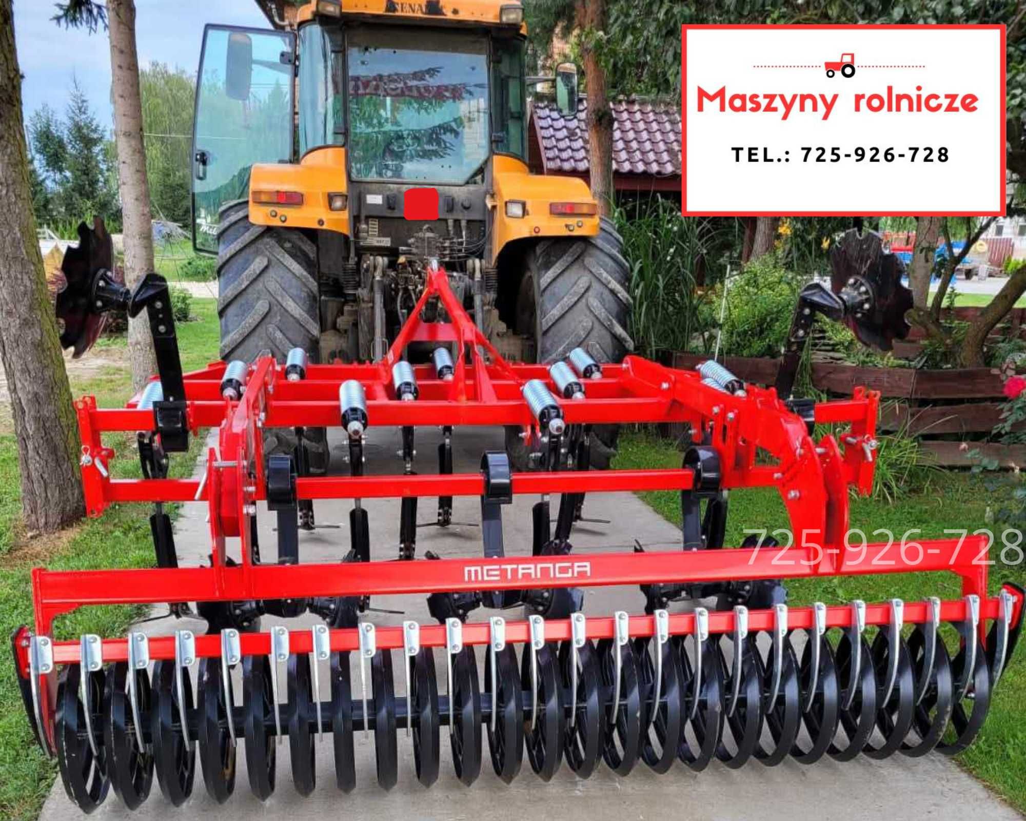 Agregat bezorkowy podorywkowy METANGA od 2,4 m! Transport!