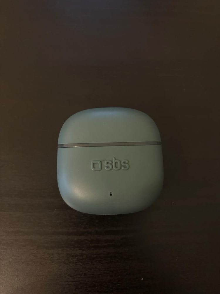 Słuchawki bezprzewodowe, douszne SBS zielone kabel USB c paragon NOWE