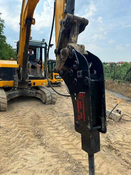 Młot hydrauliczny kucie betonu wyburzenia koparka koparko-ładowarka