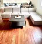 Sofá modular em tecido, 3 metros com chaise longue
