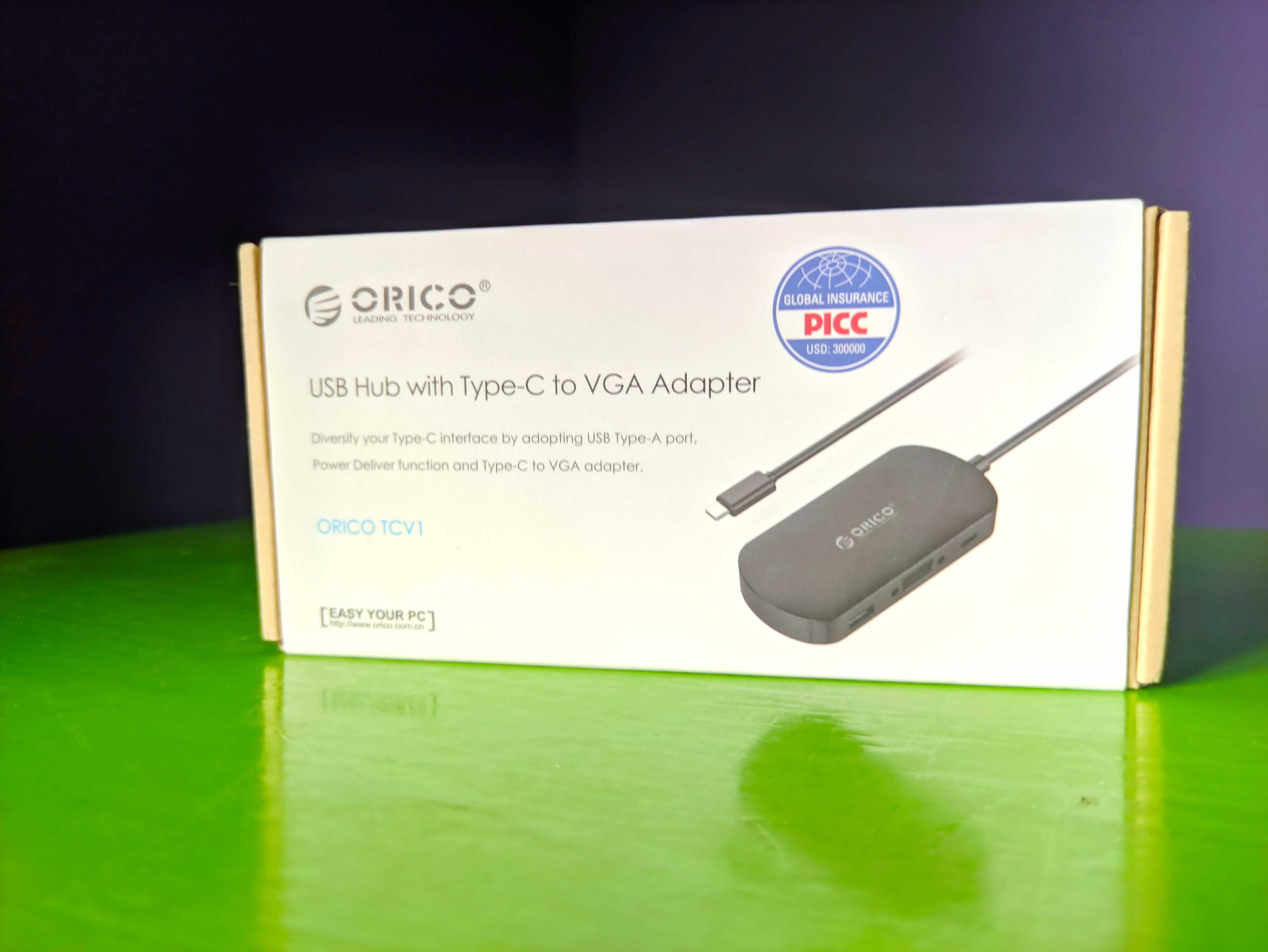 ORICO адаптер USB 3.0 PD Type C на VGA для MacBook переходник хаб