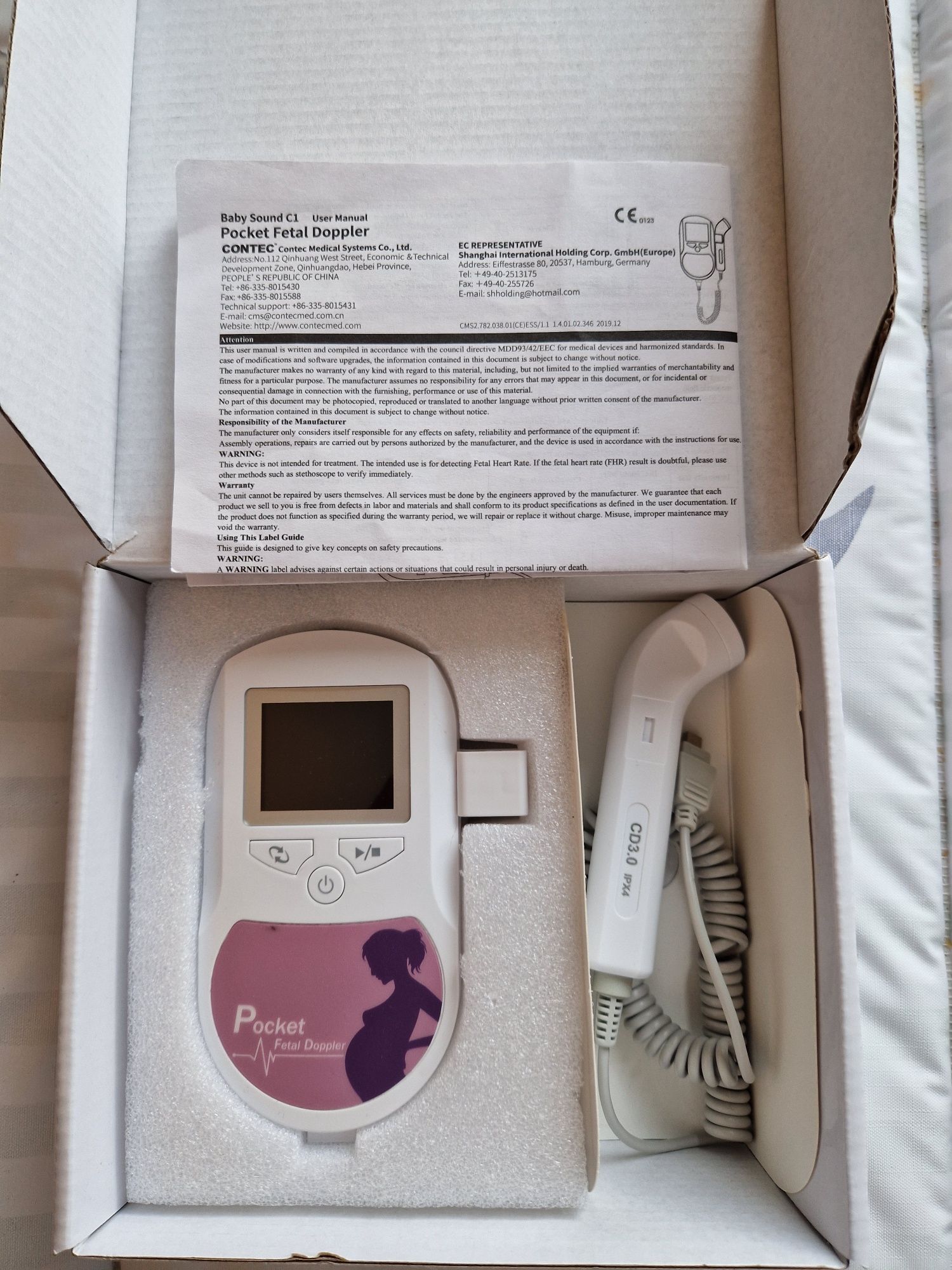 Detektor tętna płodu BABY SOUND C1