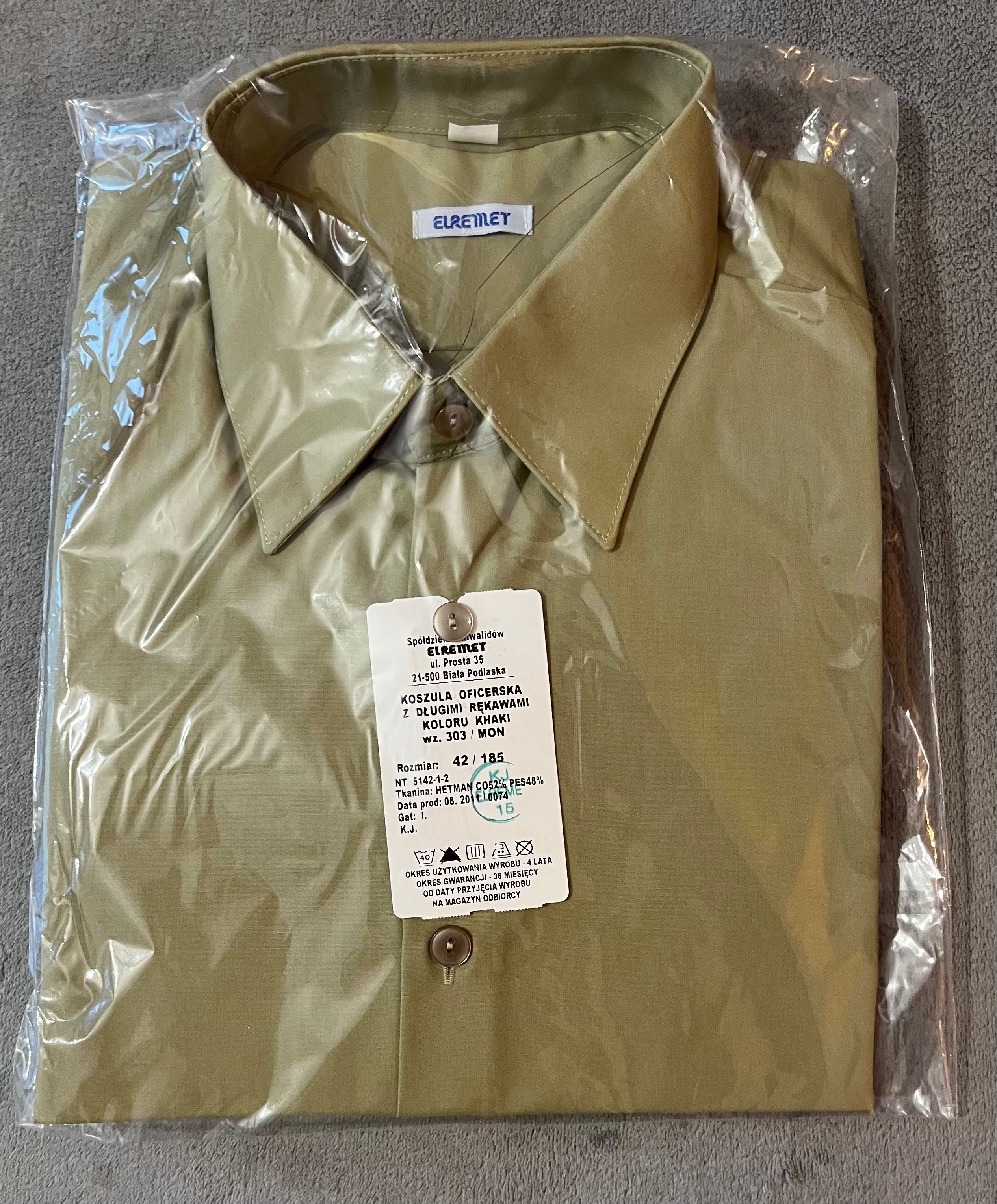 Koszula wojskowa Khaki 185/42