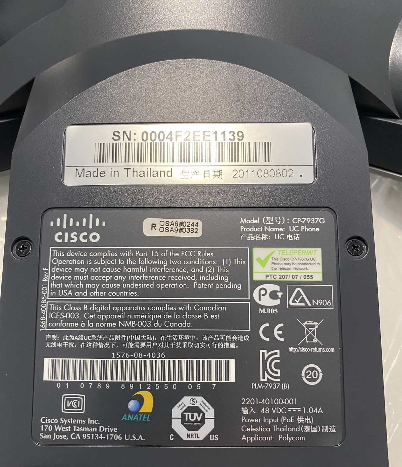 IP конференц телефон станція Cisco CP-7937G