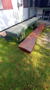 Meble ogrodowe stół i dwie ławy