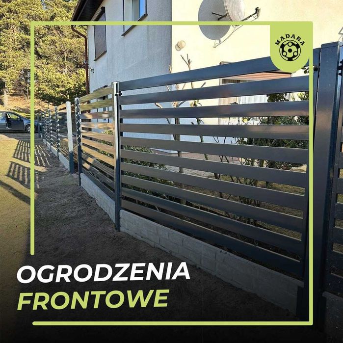 Ogrodzenia, przęsła spawane przęsła palisadowe nowoczesne ogrodzenie