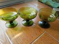 6 Tacinhas de sobremesa vidro verde