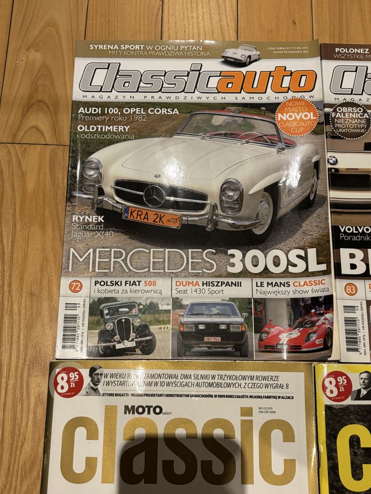 Classicauto i Classic czasopisma samochodowe 4-sztuki