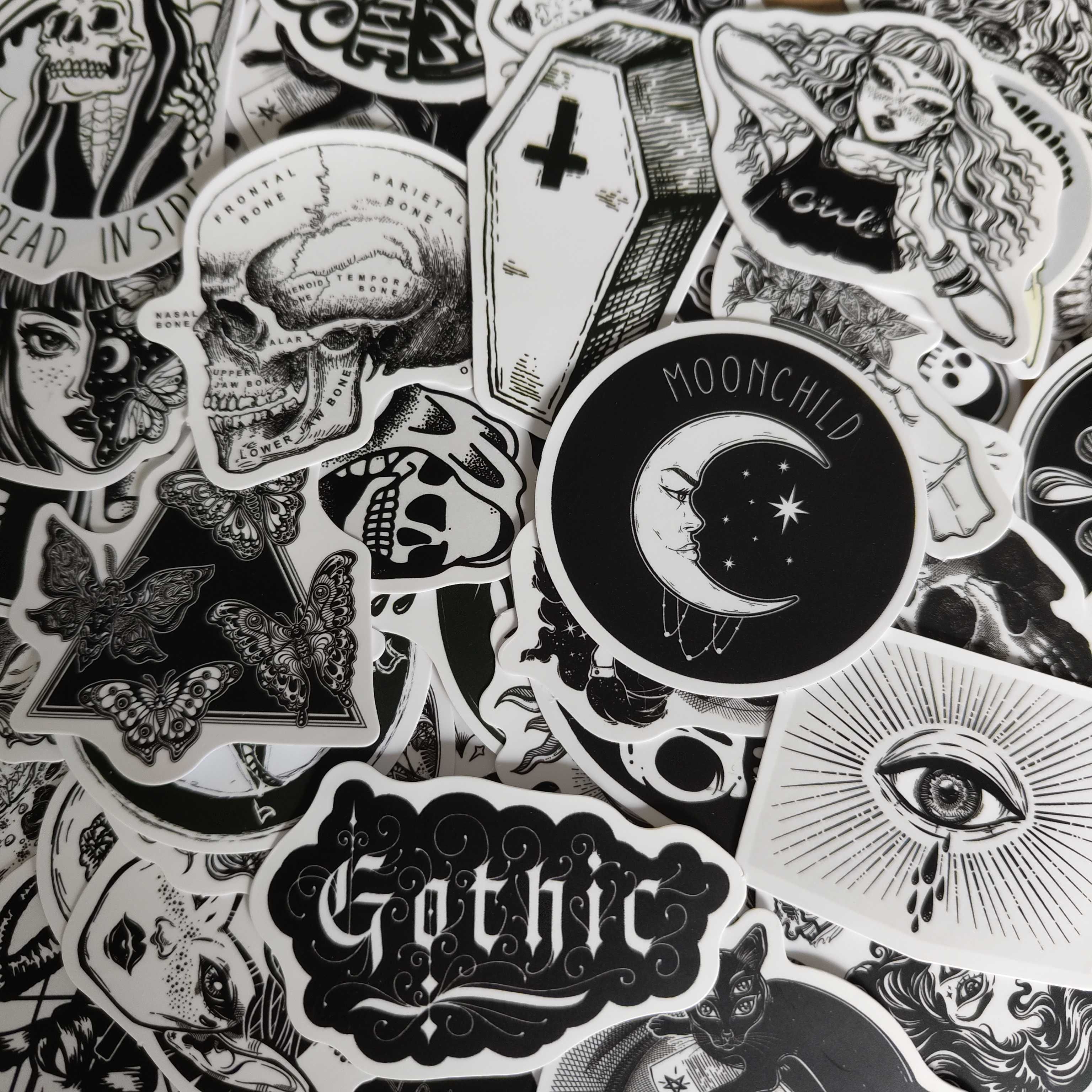 50 Autocolantes Stickers Gothic Girl