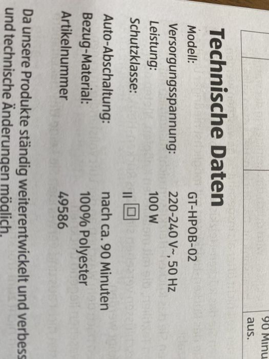 mata elektryczna na plecy i kark HT-HPOB-02