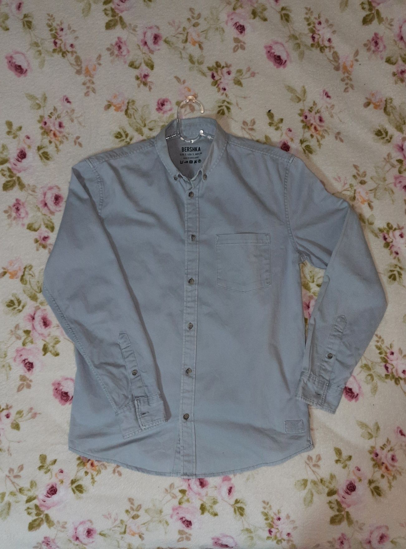 Джинсова рубашка, стильна сорочка від Bershka