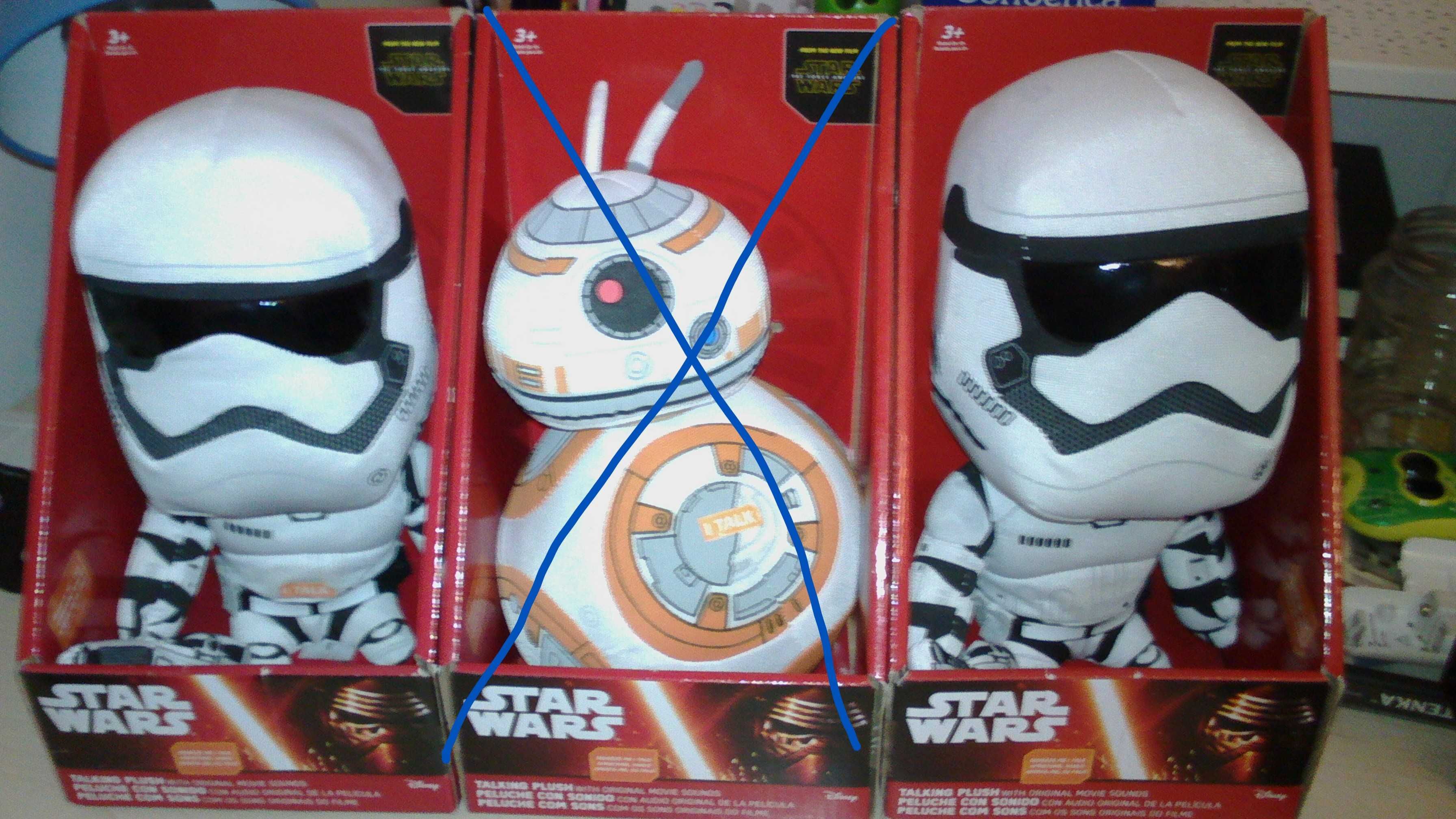 2 Peluches Grandes de Star Wars NOVOS !