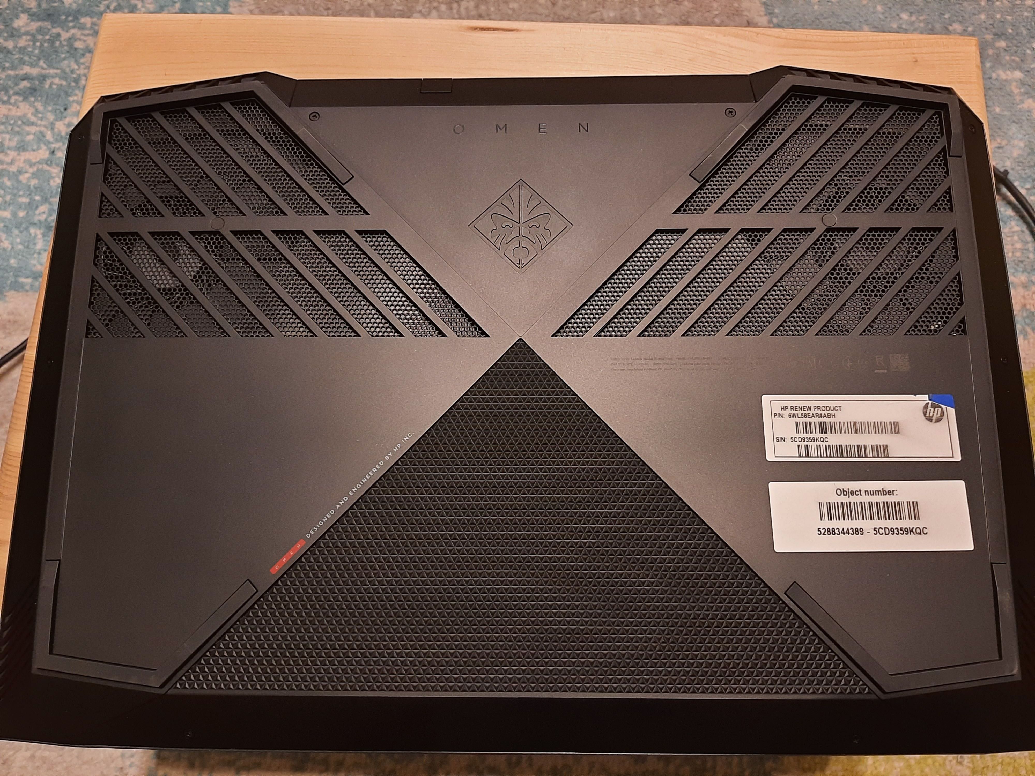 Komputer laptop gamingowy OMEN HP 15-dc1970 Intel i7 16GB 1TB RTX2060