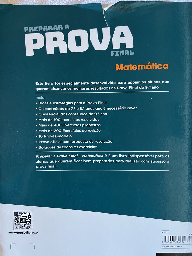 Preparar a prova final Matematica - Areal Editores