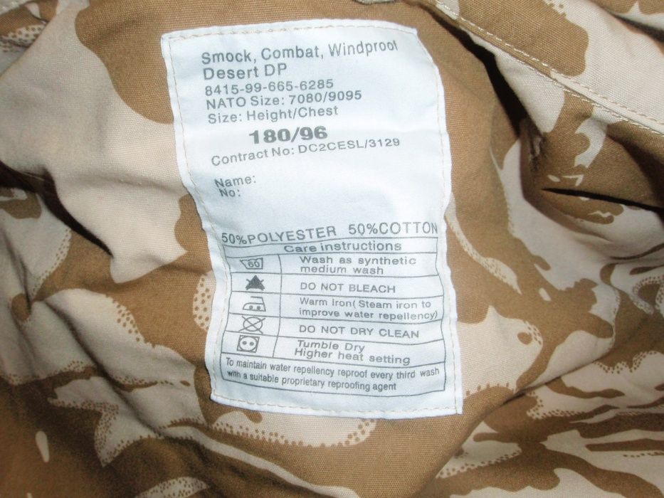 Kurtka Wojskowa Brytyjska SMOCK Windproof Desert DPM różne rozmiary