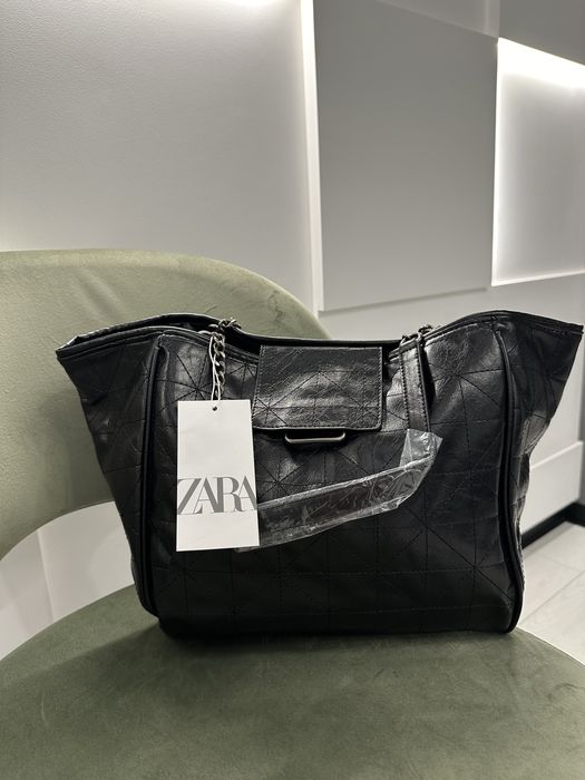 Сумка Zara, вмістка сумка-шопер Zara