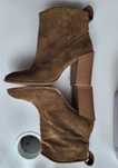 Botins camurça camel Zara Tamanho 38