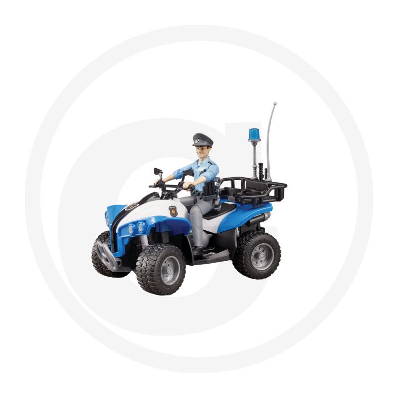 BRUDER - Policyjny quad z policjantem + akcesoria