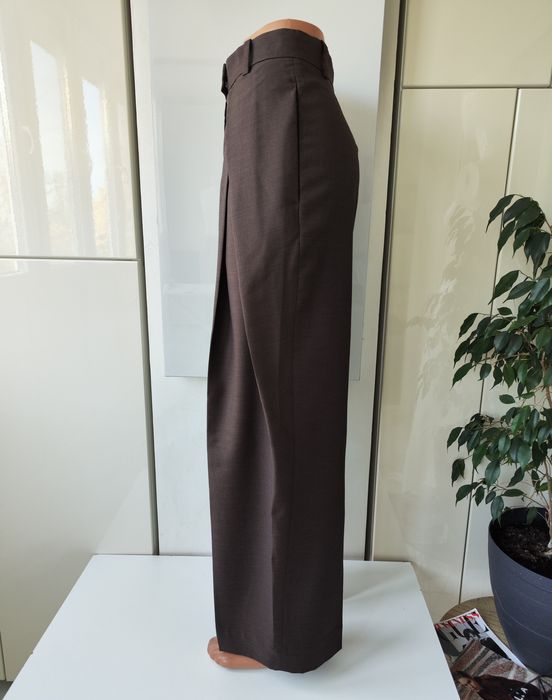 Cos шоколадні брюки із 100% вовни