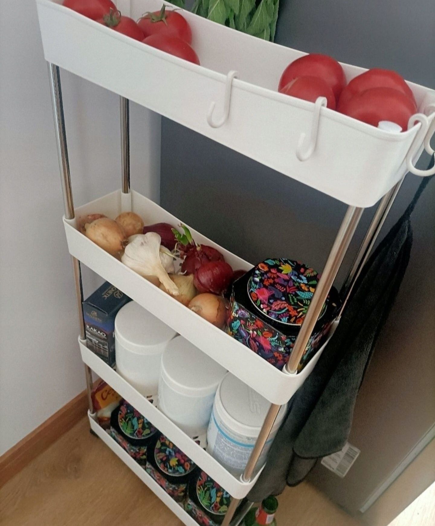 Nowa szafka łazienkow kuchenna biała wysuwana re.gł