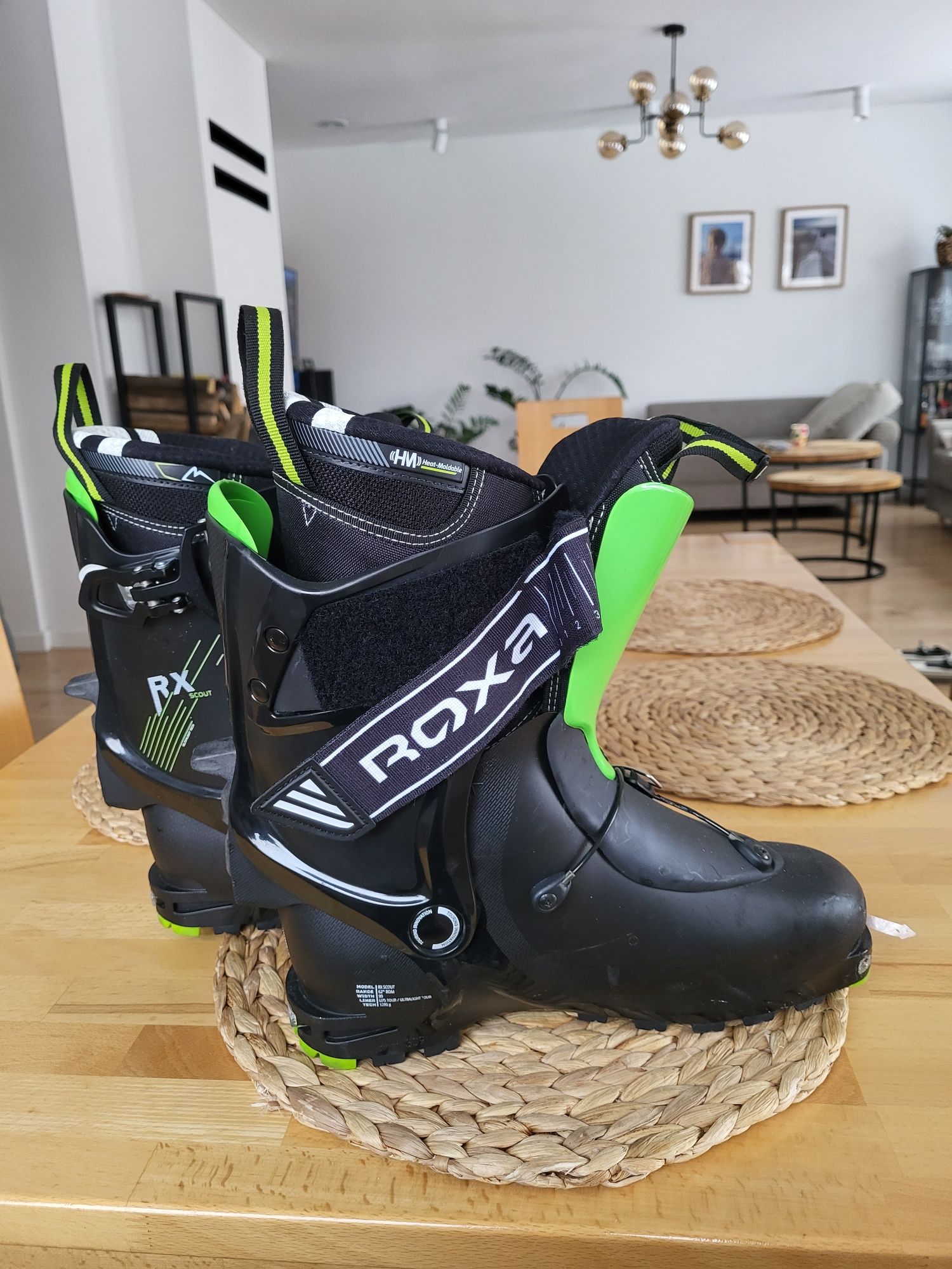 Buty skiturowe Roxa RX Scout -black-green rozm.43 28,5 cm.