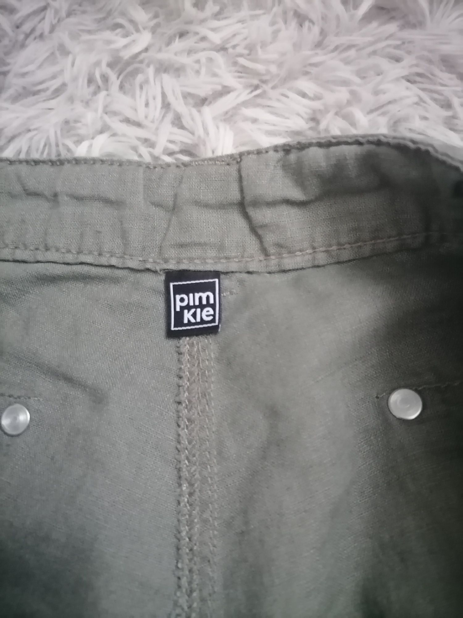 Spodenki damskie lniane khaki Pimkie -M-ka