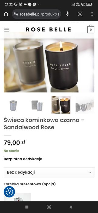 Świeca zapachowa Rose Belle