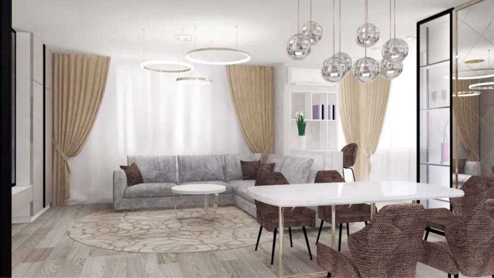 Продам 2 к.кв. в ЖК ДУЭТ, Алексеевка. 74м2, 7эт. Гостиная+спальня. AN