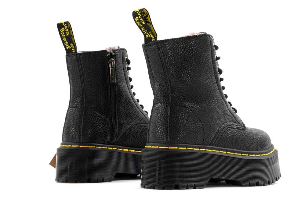 Женские зимние ботинки Dr. Martens Jadon Winter Fur черевики мартенс