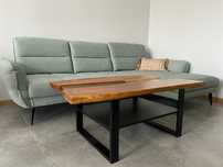 Stolik kawowy drewno dąb loft industrial retro gratis transport