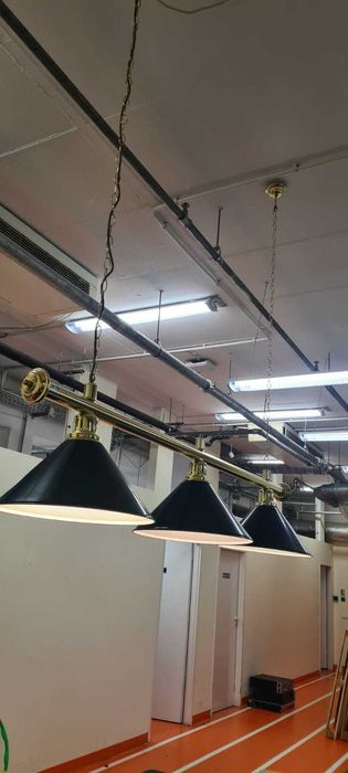 Lampa bilardowa 3 kloszowa oświetlenie nad stół lampy bilardowe