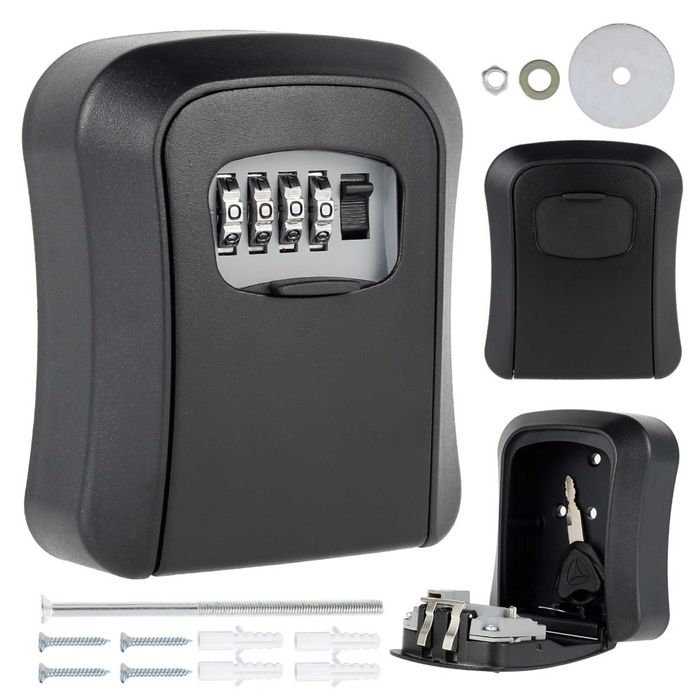 Sejf skrytka na klucze szyfr kod duży skrzynka kasetka z szyfrem