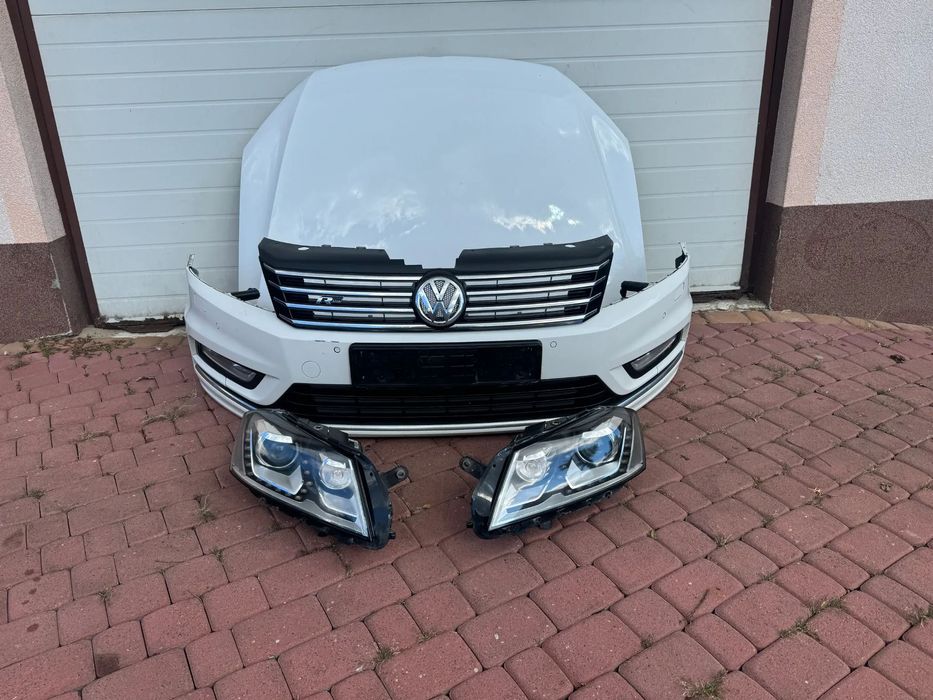 PRZÓD KOMPLETNY XENON ZDERZAK PAS MASKA PASSAT B7 R LINE LB9A